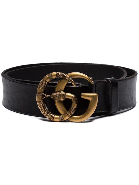 gucci men's leather belt with double g buckle|Gucci Double G belt snake.